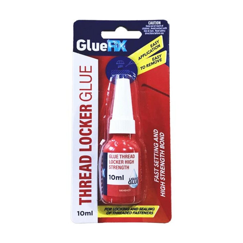 Gluefix High Strength Fast Setting Sealing Thread Locker Glue Tube 10ml (12 Pack) — image 2