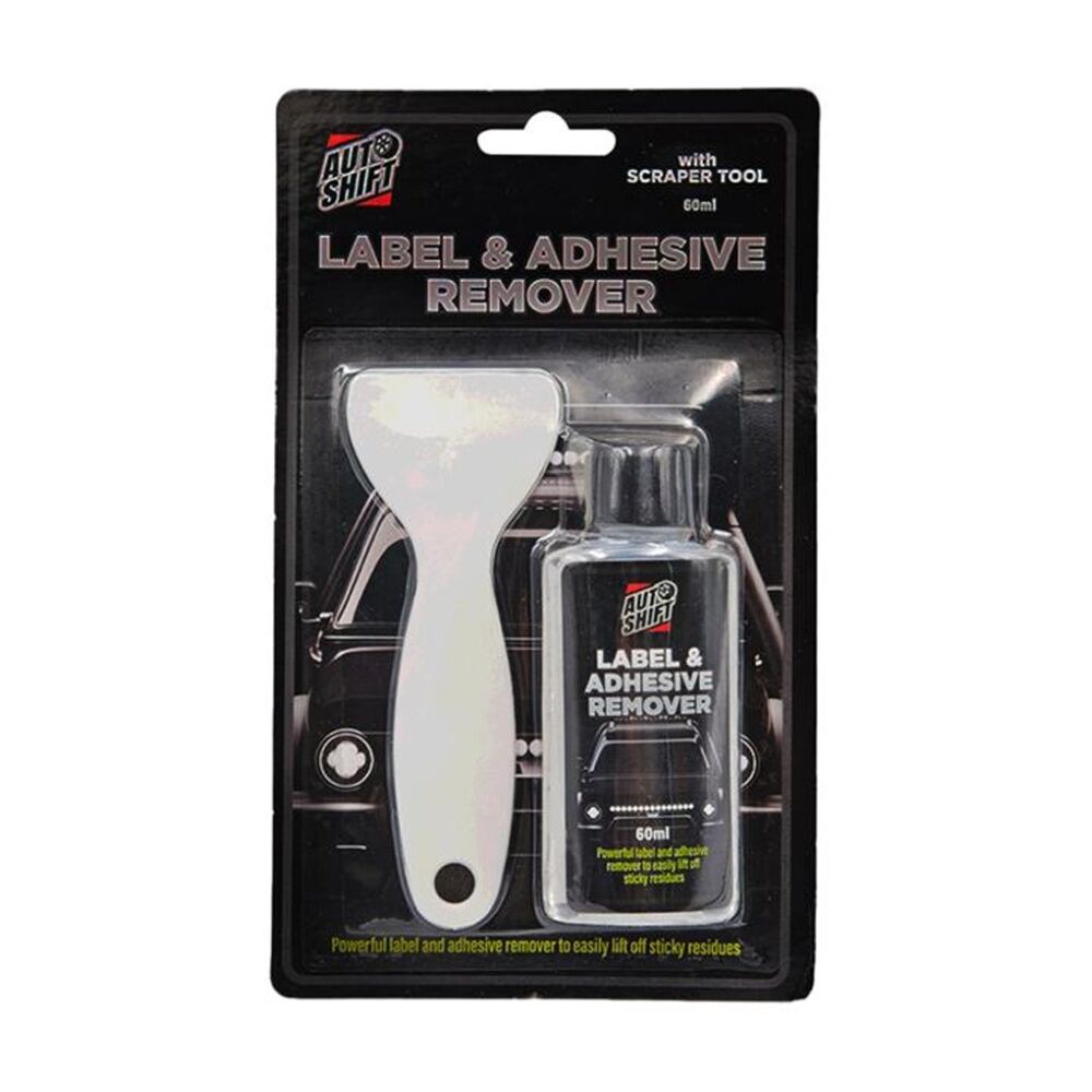 Autoshift Auto Shift Label & Adhesive Sticker Remover Tube w/ Scraper Tool 60ml (12 Pack) — image 2