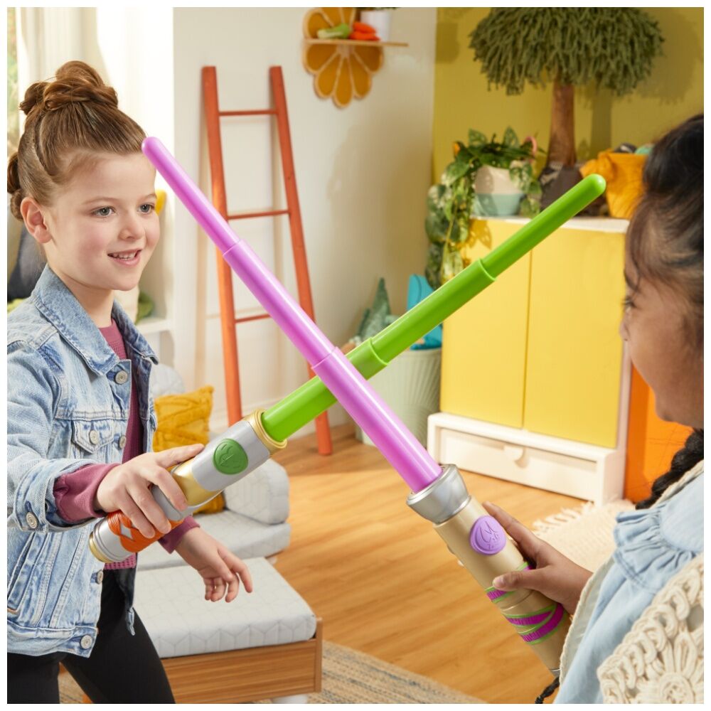 Star Wars Young Jedi Lightsabre Kids Play Toy Green/Blue/Pink Assorted (2 Pack) — image 3