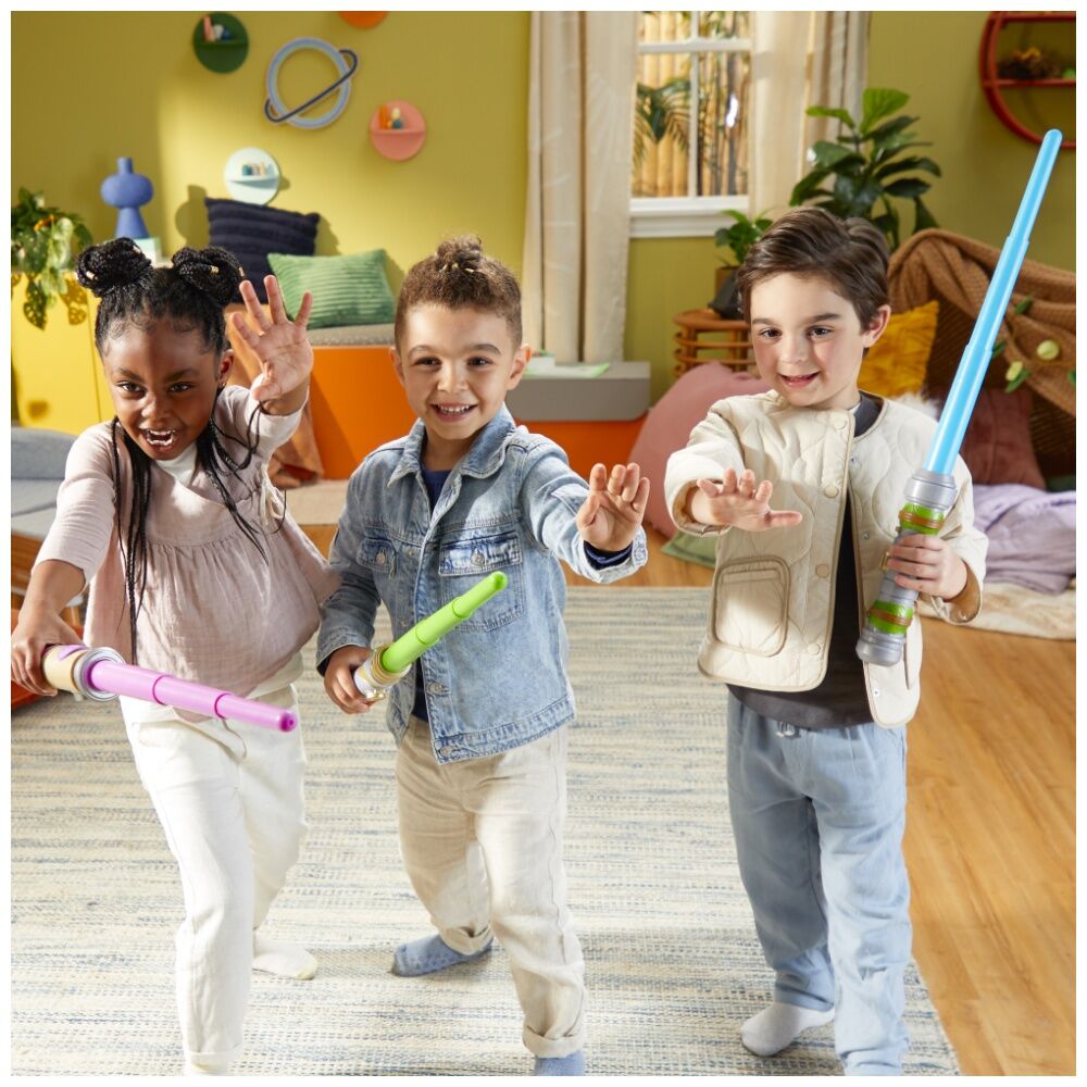 Star Wars Young Jedi Lightsabre Kids Play Toy Green/Blue/Pink Assorted (2 Pack) — image 7