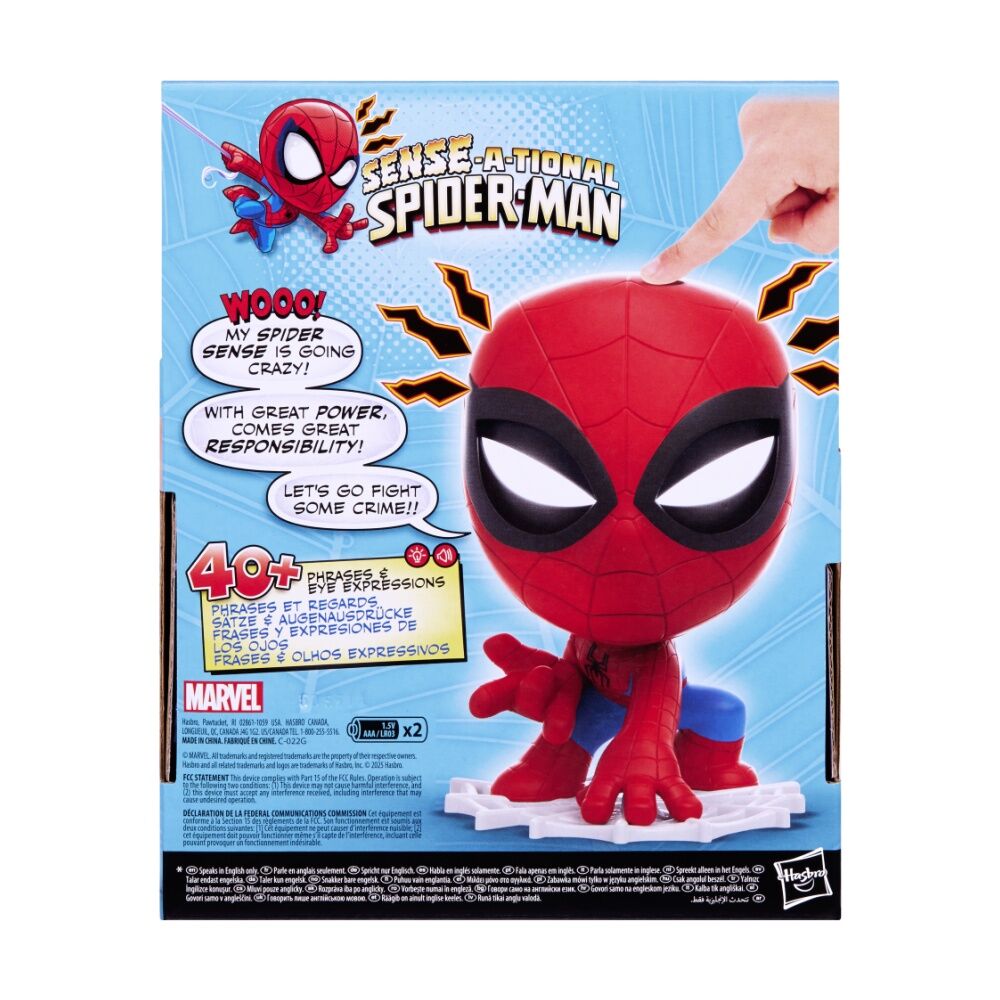 Spiderman Spider Sense - Electronic Figure With Light-Up Eyes - Over 40 Phrases And Animated Eye Expressions - Superhero Toy - Marvel Toy - Kids — image 2