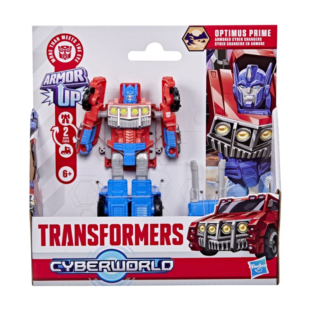 Transformers Cyberworld Armoured Cyber Changers Kids Figure Toy 6y+ Assorted (2 Pack) — image 2