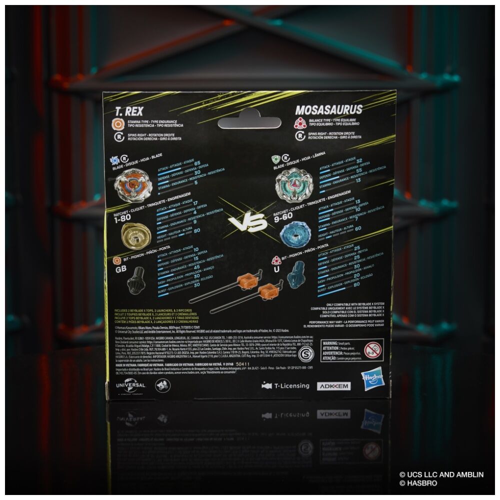 Beyblade x Jurassic World Gravesand Kids Battle Play Toy Set 8y+ Assorted — image 7