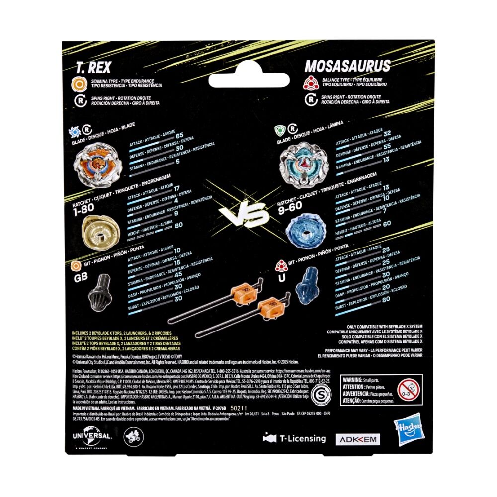 Beyblade x Jurassic World Gravesand Kids Battle Play Toy Set 8y+ Assorted — image 8