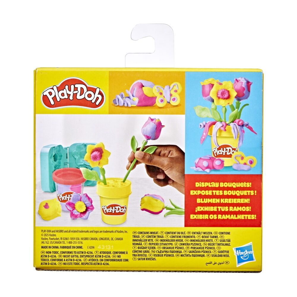 Playdoh Lil Flowers Modeling Compound Kids Play Toy Multicolour Assorted (2 Pack) — image 3
