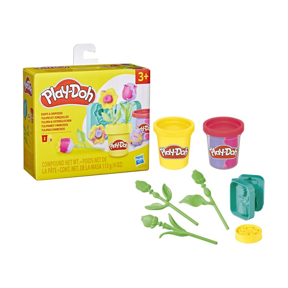 Playdoh Lil Flowers Modeling Compound Kids Play Toy Multicolour Assorted (2 Pack) — image 4