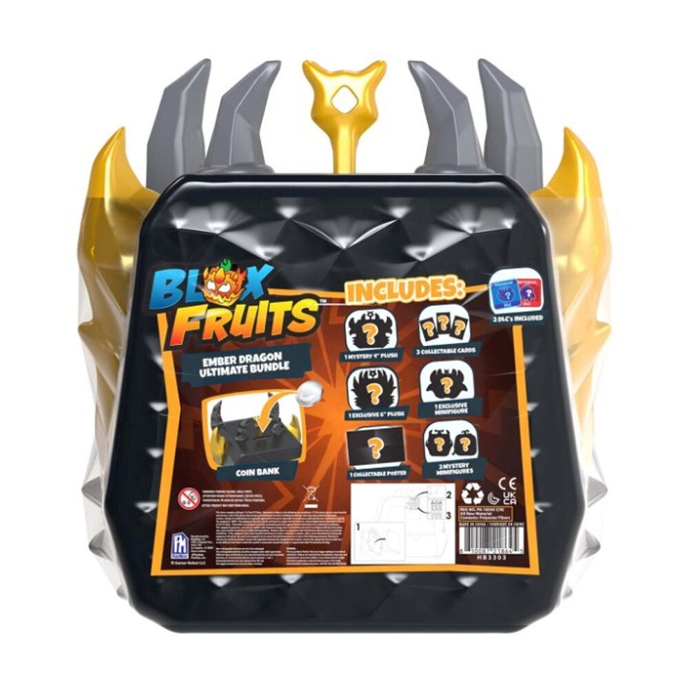 Phat Mojo Blox Fruits Ultimate Dragon Bundle Series 2 - Assorted Collectible Figures, Plush, Cards, Coin Bank, Accessories, And DLC Codes - Ages 6+ — image 2