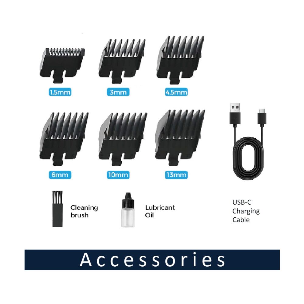 Sansai Cordless Hair Clipper Ultra Quiet Digital Display 2400mAh Battery Sansai — image 3