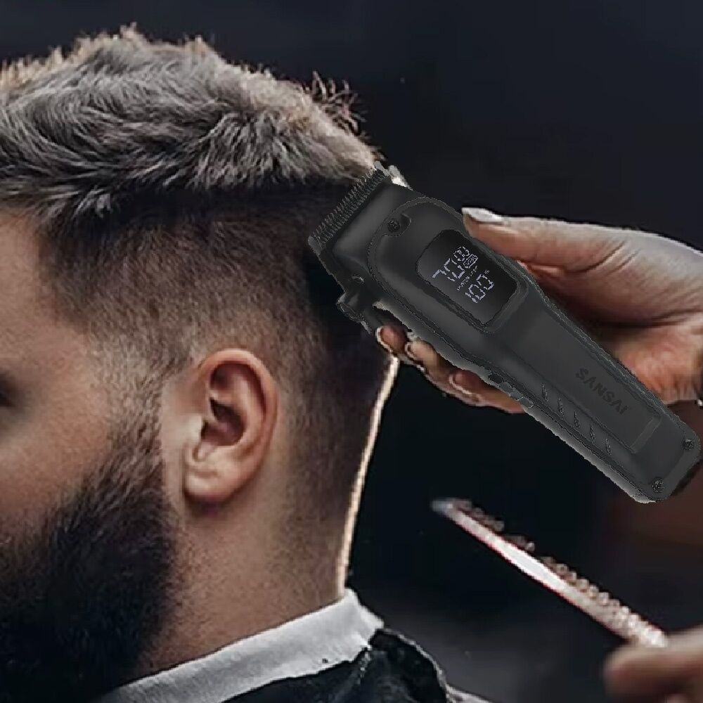 Sansai Cordless Hair Clipper Ultra Quiet Digital Display 2400mAh Battery Sansai — image 2