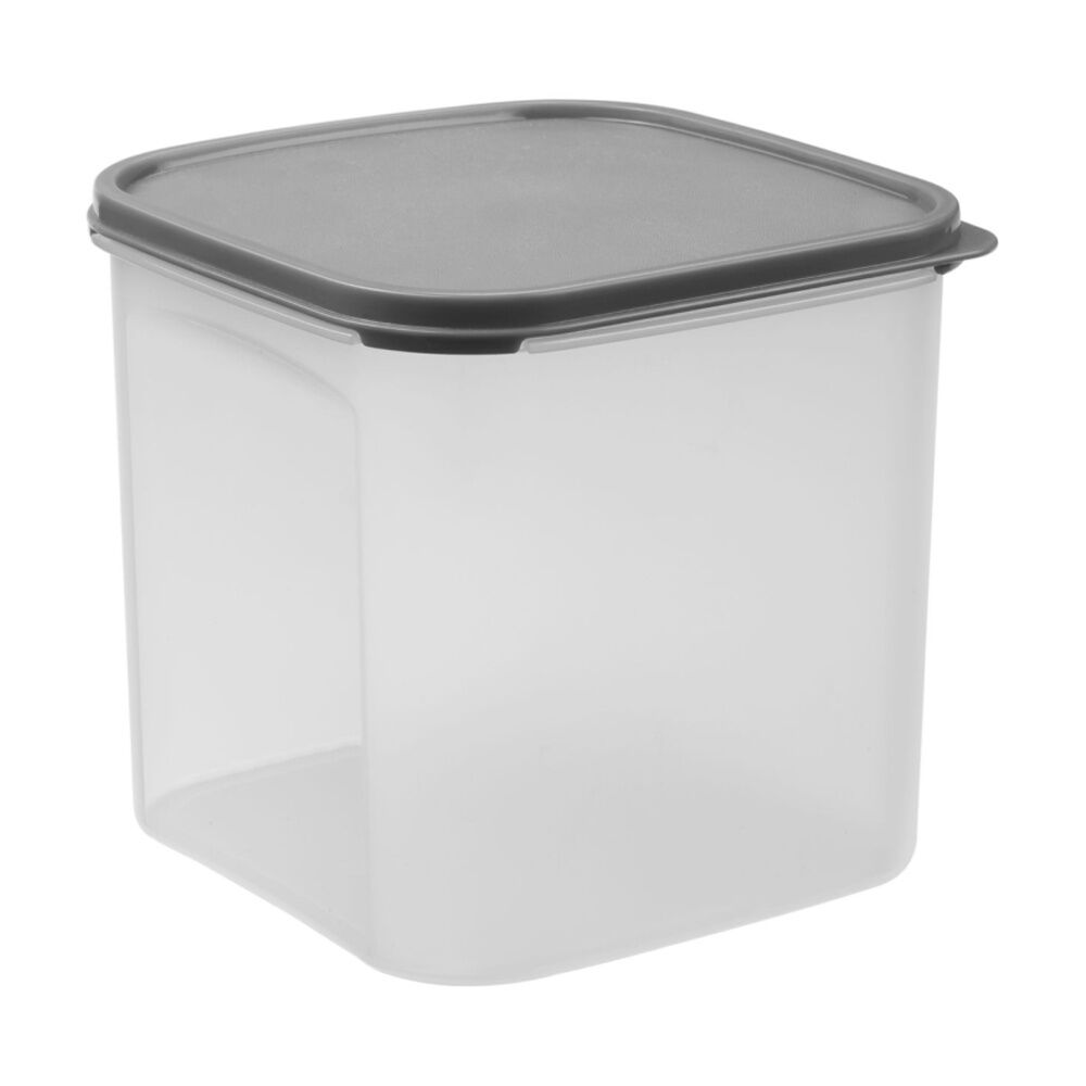 Partyware Clear 4L Dry Food Storage Container w/ Black Lid