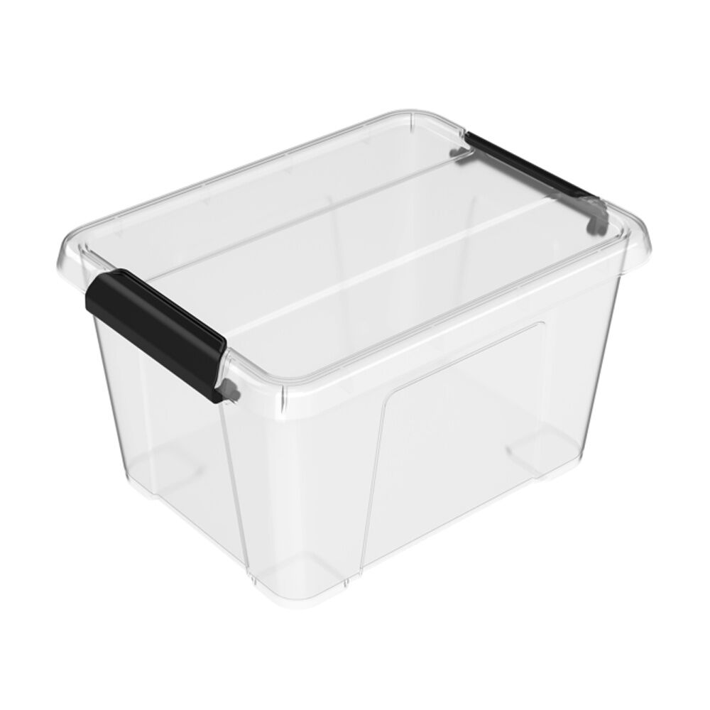 Partyware Durable Plastic Storage Tub Organiser Container 2L Clear (12 Pack)