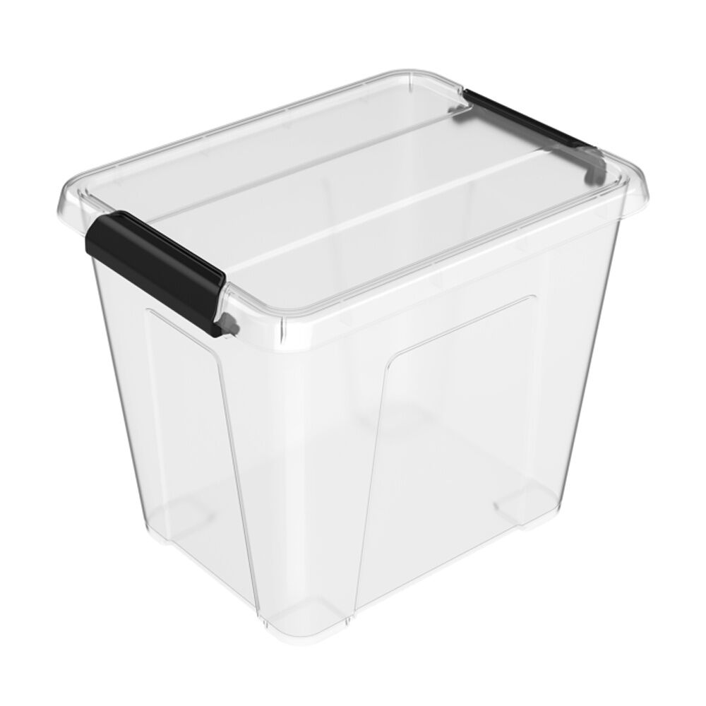 Partyware Durable Plastic Storage Tub Organiser Container 3L Clear (12 Pack)