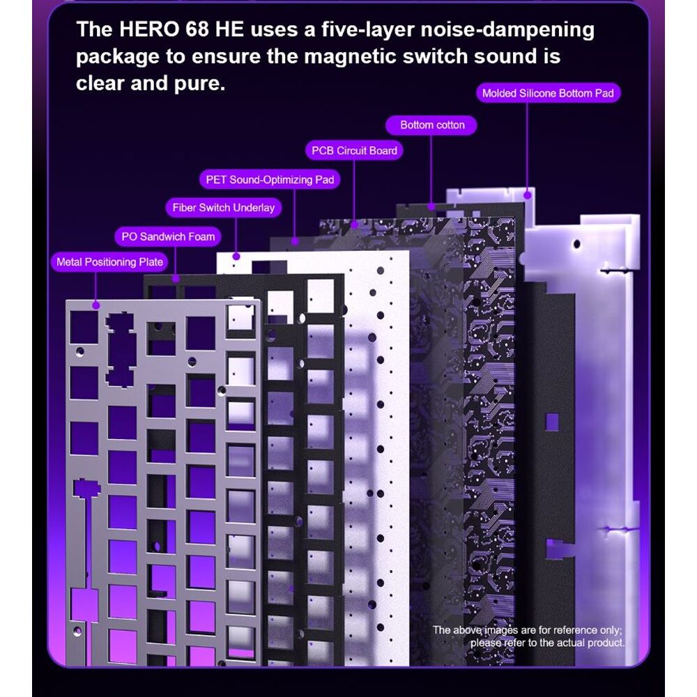 Aula White Hero 68 Wired Magnetic Switch 8K Returns RGB Keyboard — image 10