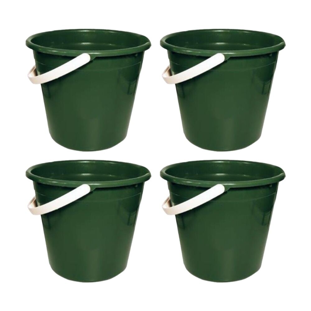 Braz Cleaning Bucket w/ Handle 9.6L Multi Colour Assorted (4 Pack)