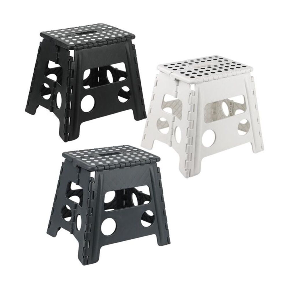 Braz Foldable Tall Step Stool Accessory 28x21x32cm Multi Colour Assorted (2 Pack) — image 6