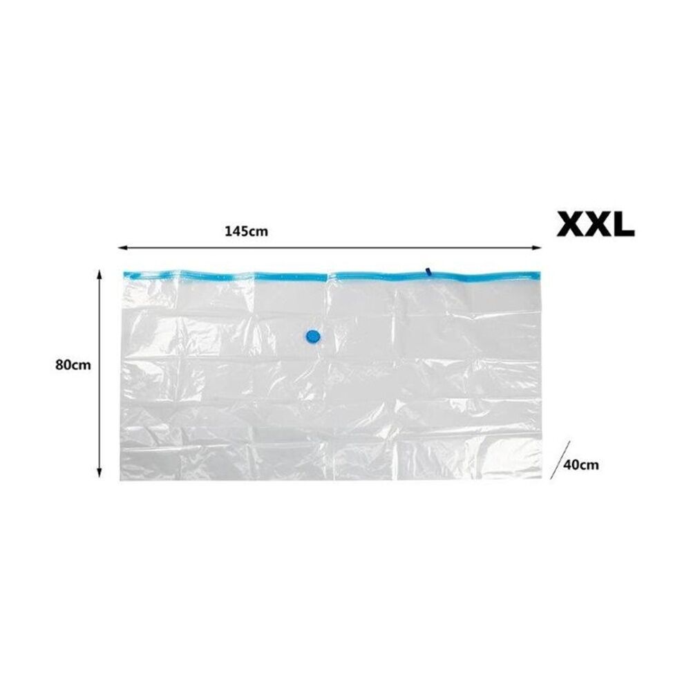 Braz 2pc Braz Reusable Vacuum Sealed Clothes Storage Bags XXL 145x40cm Cube (2 Pack) — image 4