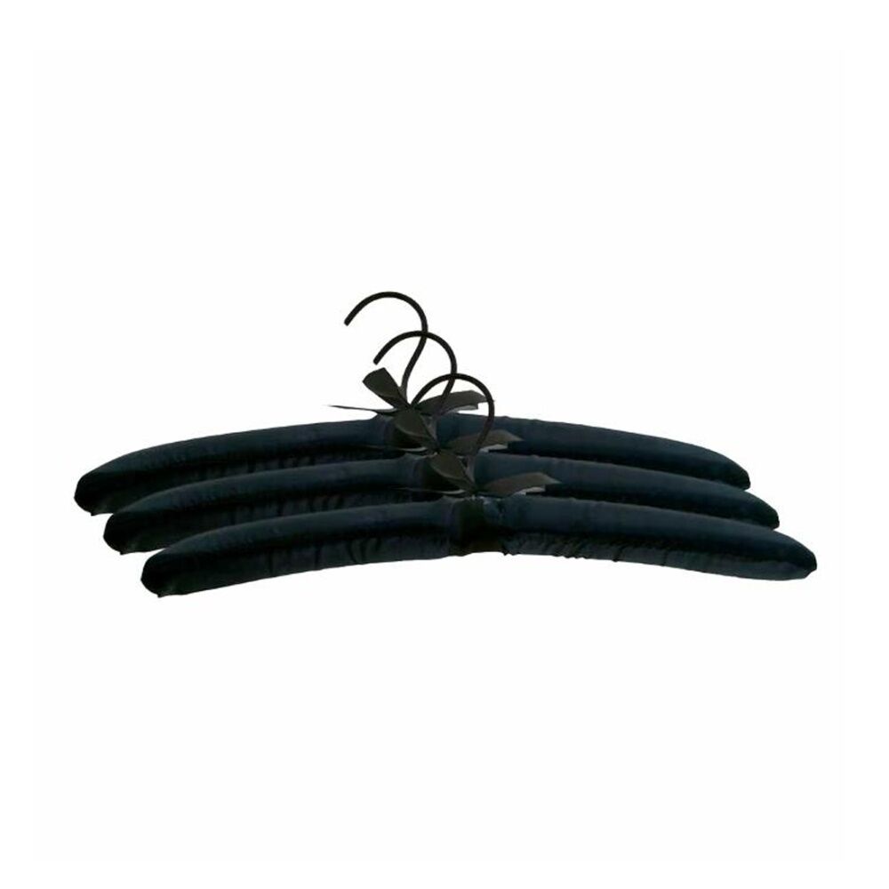 Braz 3pc Braz Satin Padded Clothes Hangers w/ Metal Hook Multi Colour Assorted (6 Pack) — image 2