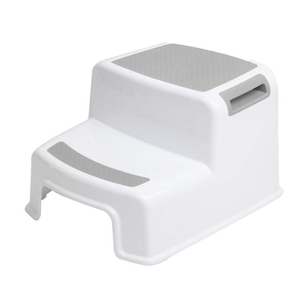 Braz 27x33cm White/Grey 2 Step Plastic Stool Accessory