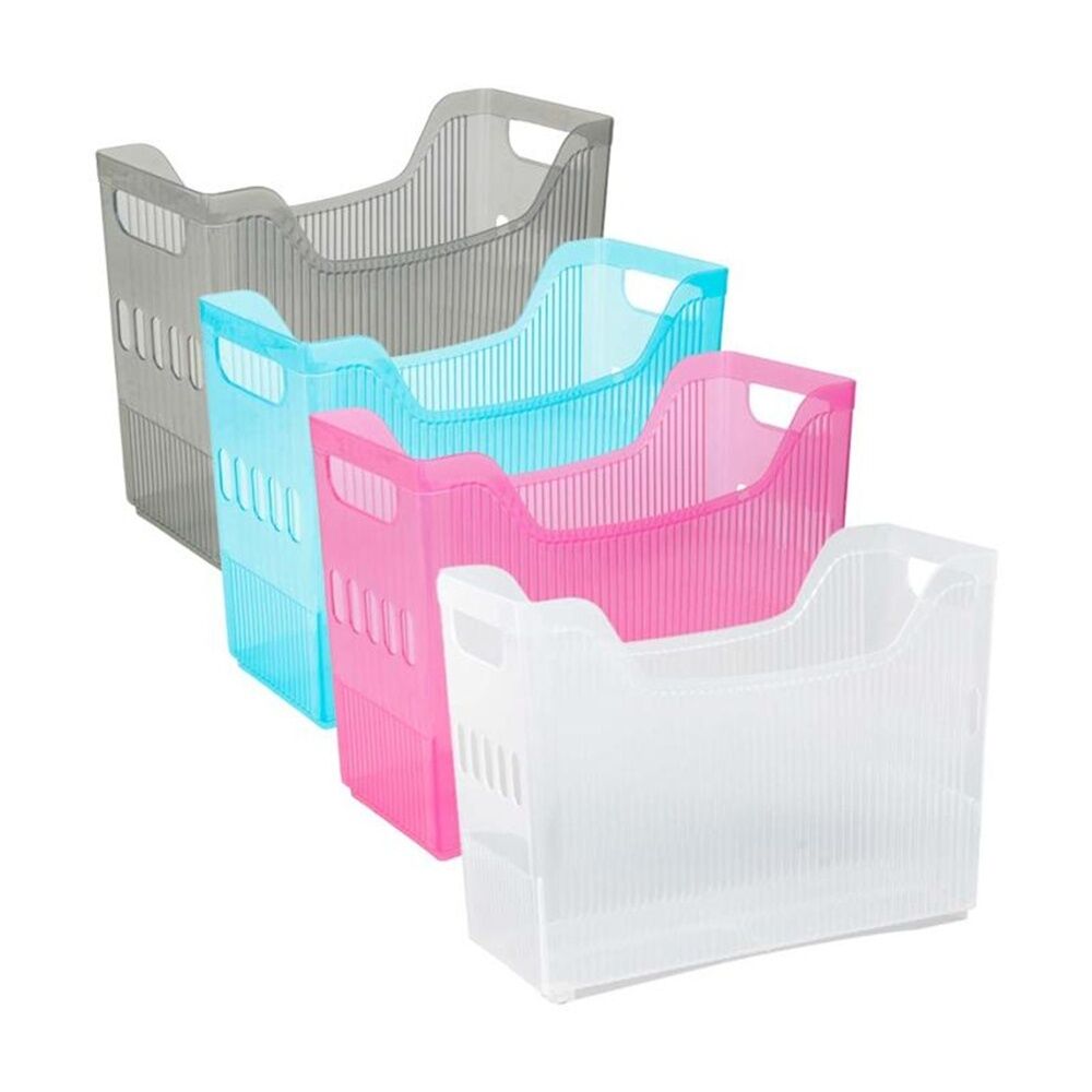 Braz Jely Blue/Pink/Grey/Clear Magazine Holder Stationery Storage Assorted — image 3