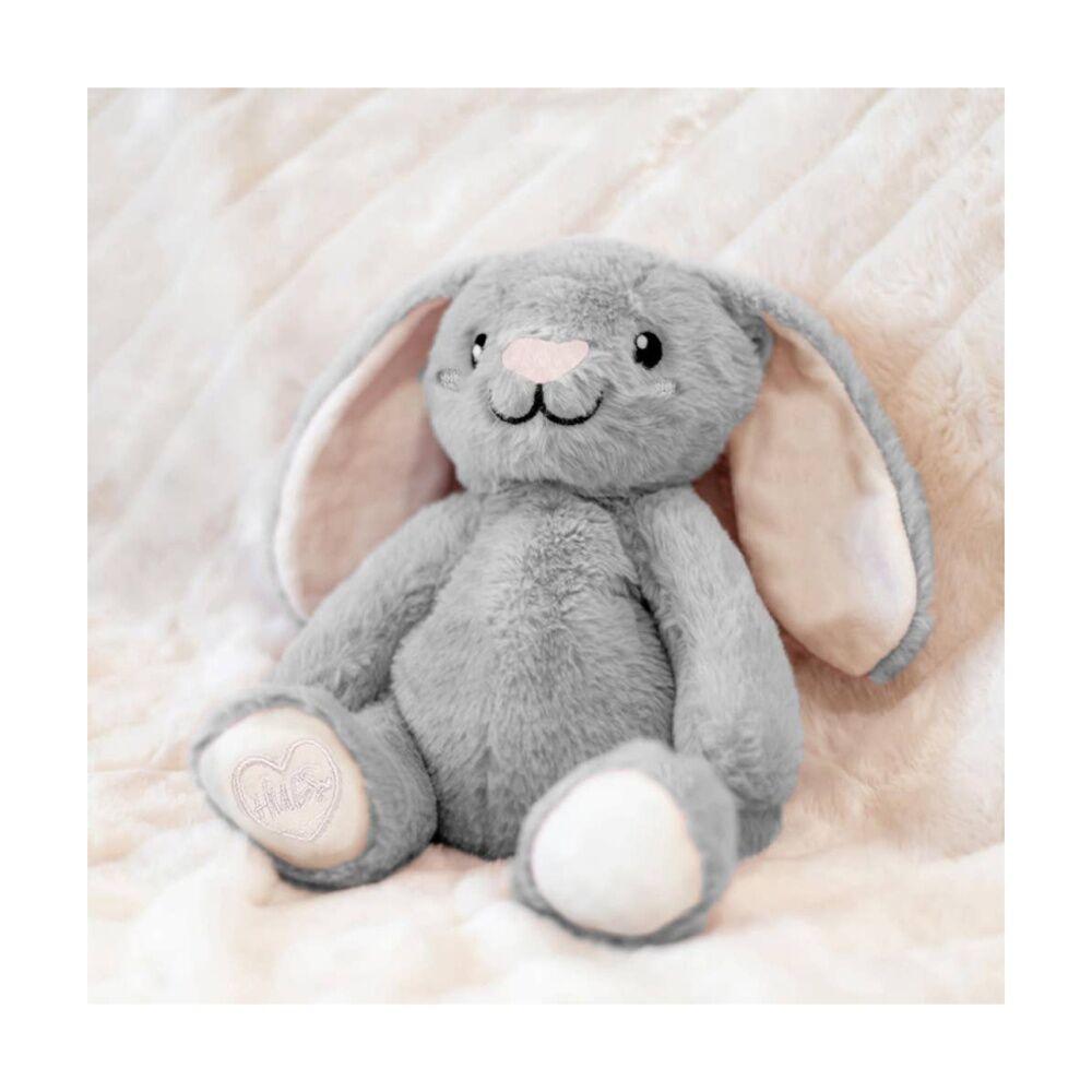 Toasty Hugs Bailey Bunny Plush Toy - Microwave Heatable and Freezer Coolable - Flame Resistant Fabric with Tourmaline Filling - Weighted for Soothing — image 3