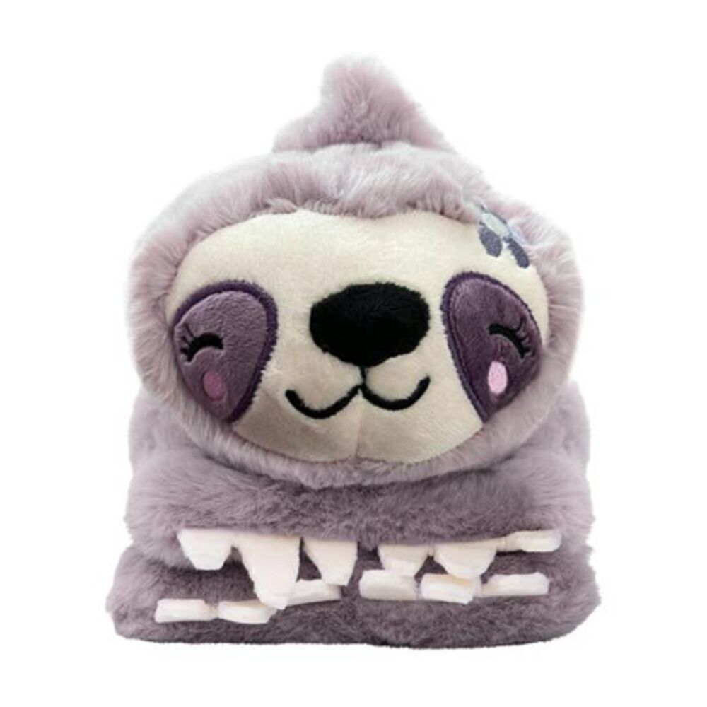 Toasty Hugs Sadie Sloth Neck Wrap - Microwave Heatable And Freezer Coolable - Flame Resistant Fabric With Weighted Tourmaline Filling For Soothing — image 2