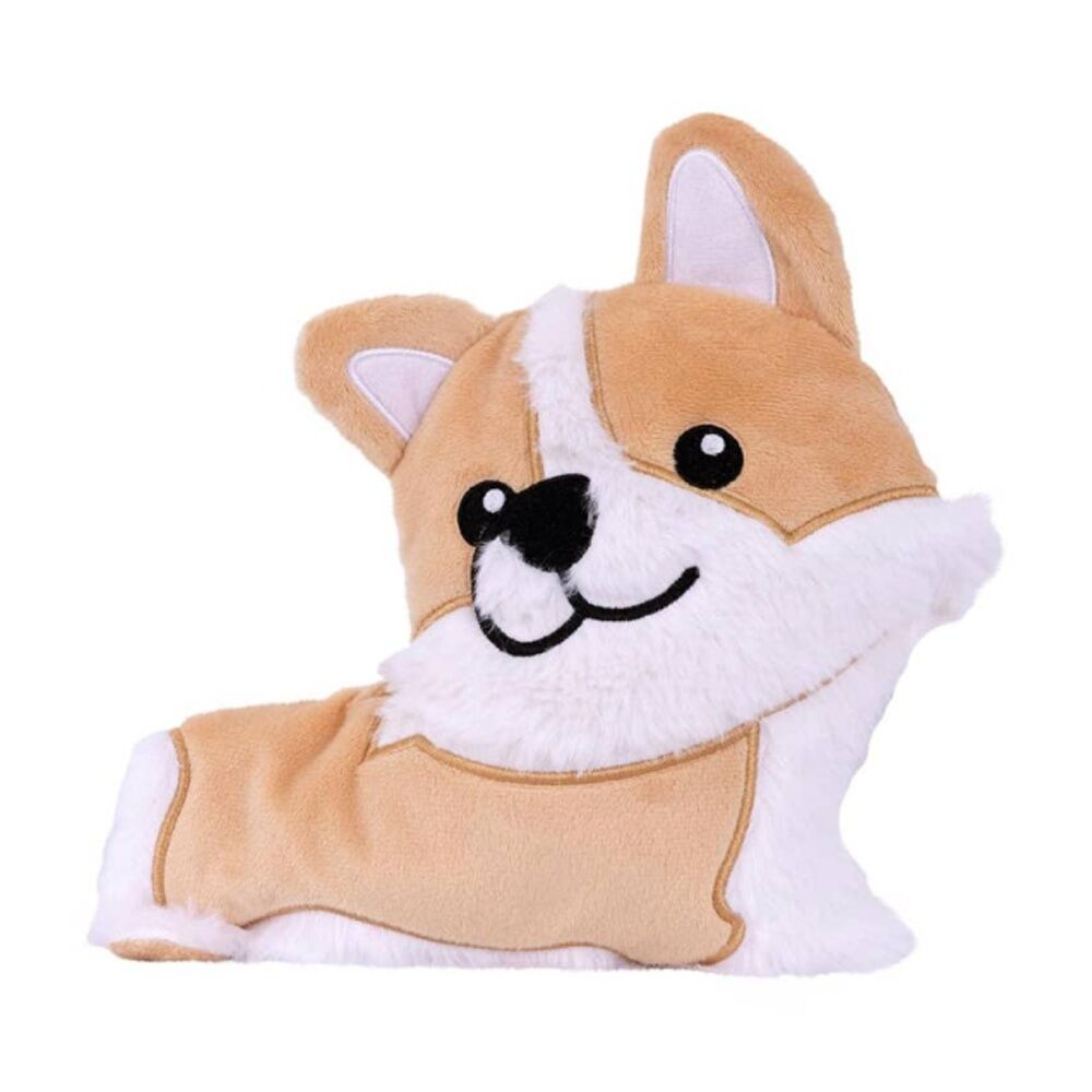 Toasty Hugs Cora Corgi Flat Plush Heatable Coolable Microwave Safe (2 Pack) — image 2