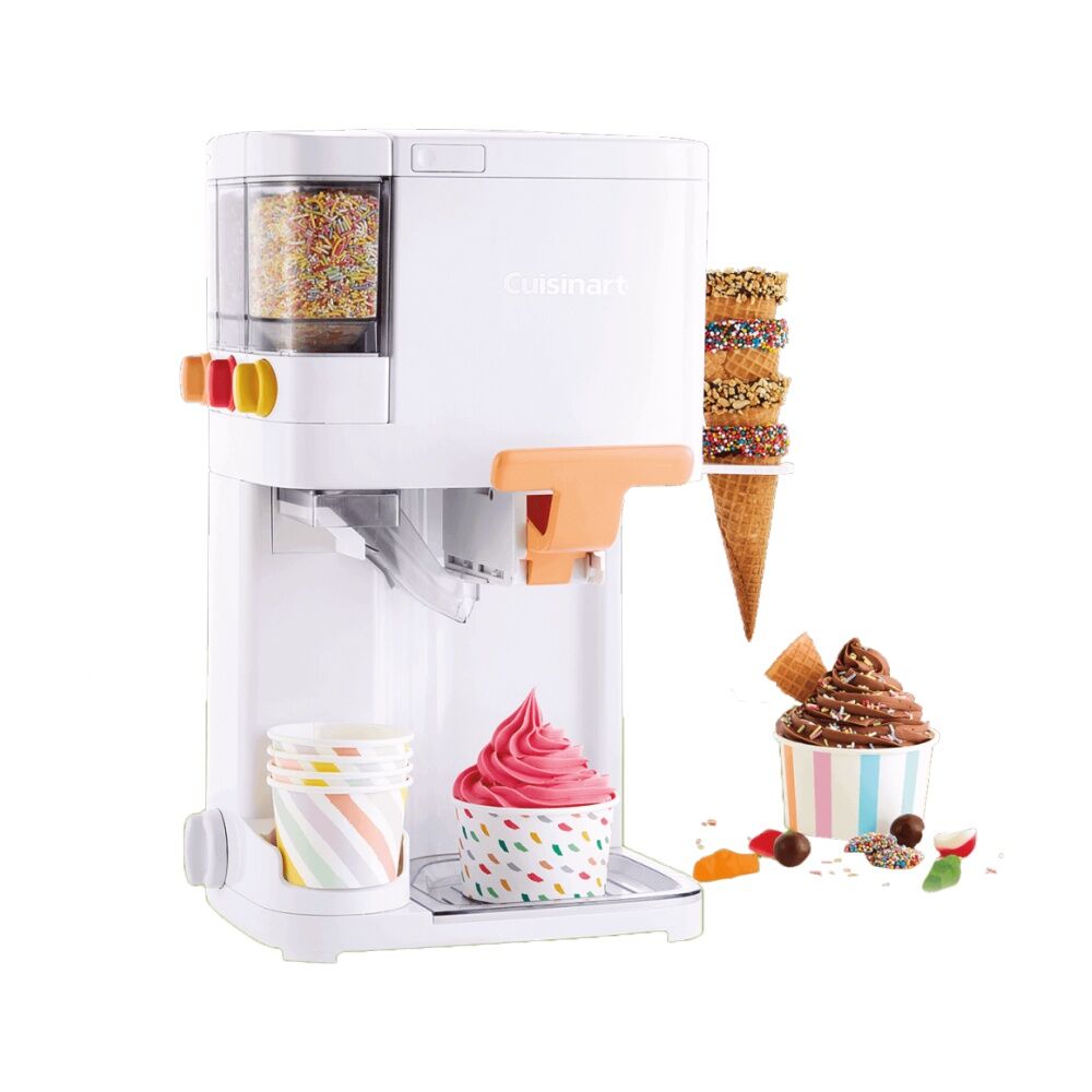 Cuisinart The Soft Serve Ice Cream Dessert Maker 1.5L White