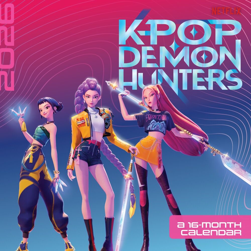 Kpop Demon Hunters 30x30cm 2026 Square Wall Calendar Room Decor