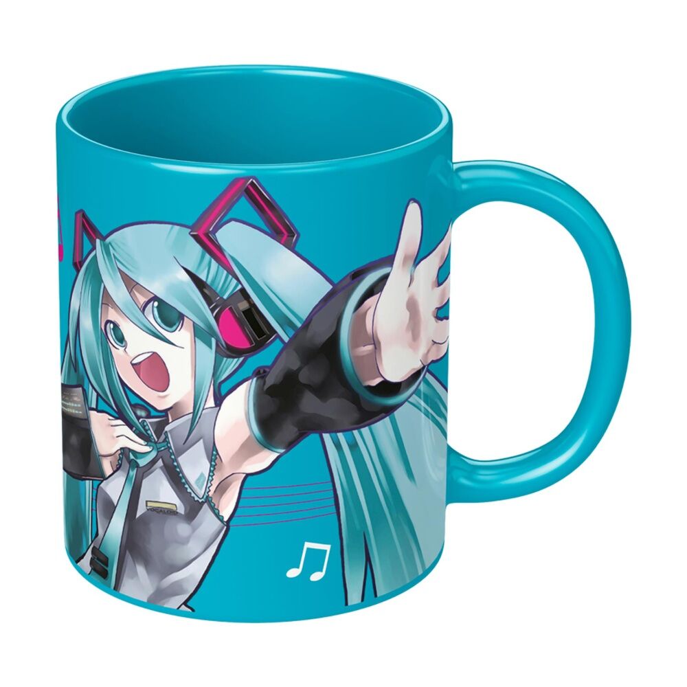 Hatsune Miku Ceramic Hot & Cold Coffee Drinking Mug Blue Coloured (3 Pack) — image 2