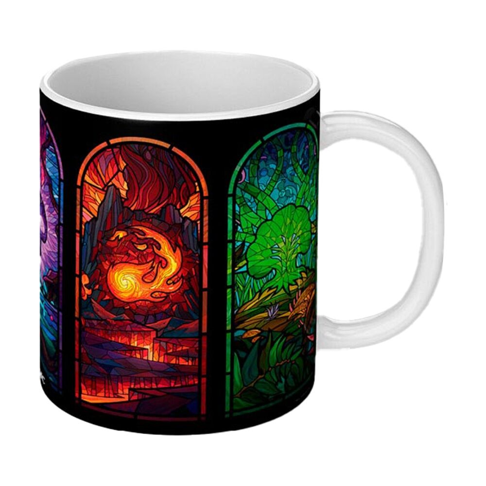 Magic the Gathering Stained Glass Ceramic Coffee Drinking Mug Multicoloured (3 Pack) — image 2