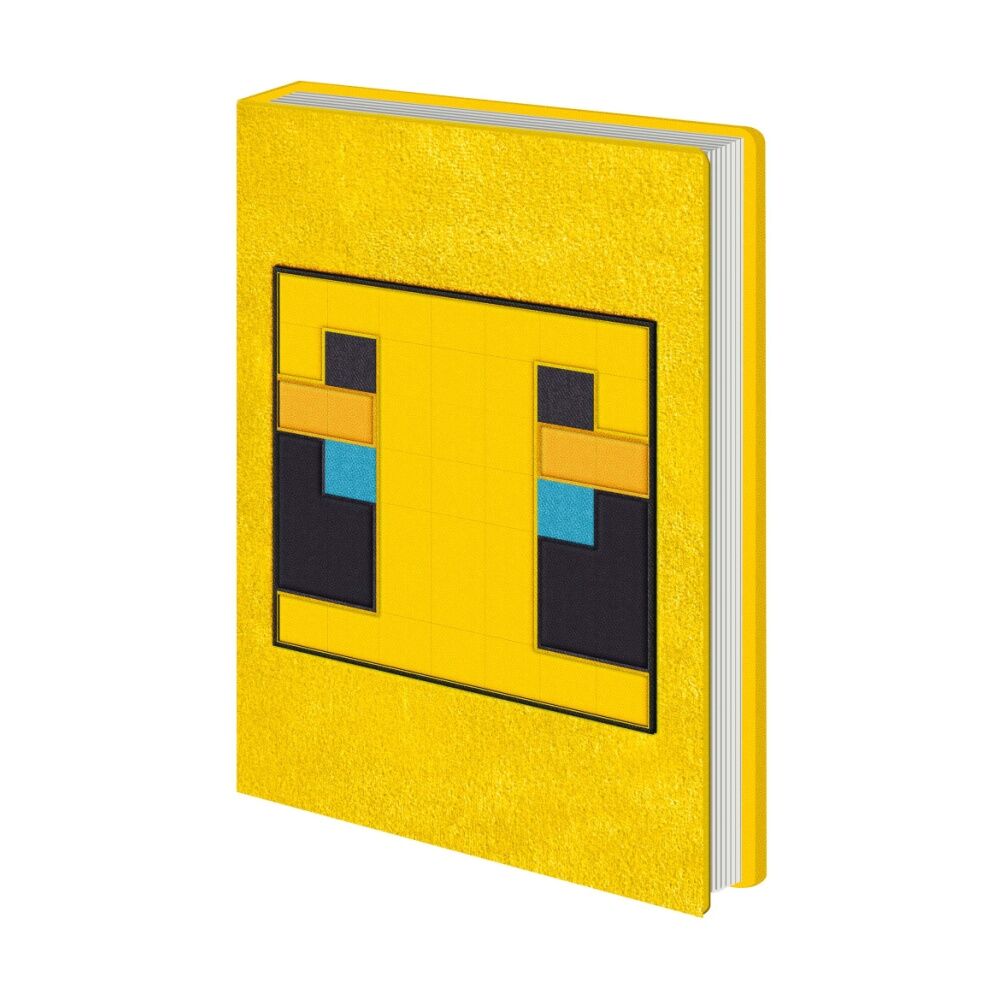 Minecraft A5 21x16cm Yellow Bee Plush Notebook w/ Inner Compartment