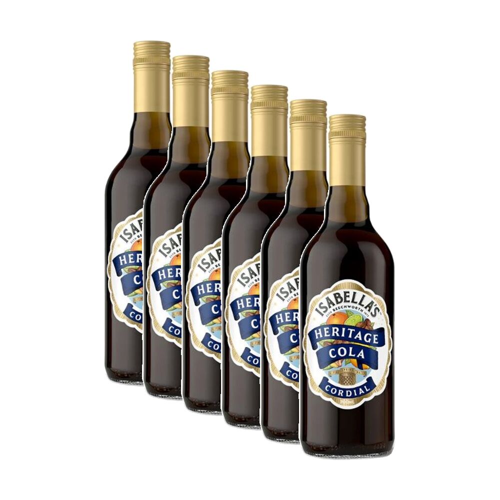 Isabella's Heritage Cola Flavoured Concentrated Cordial Bottle 700ml (6 Pack)