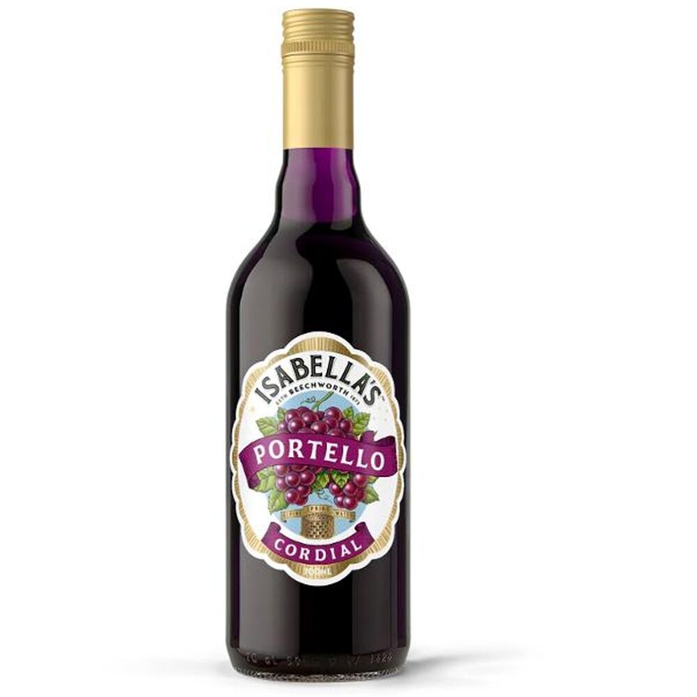 Isabella's 700ml Isabella's Portello Grape & Berry Flavoured Concentrated Cordial Bottle