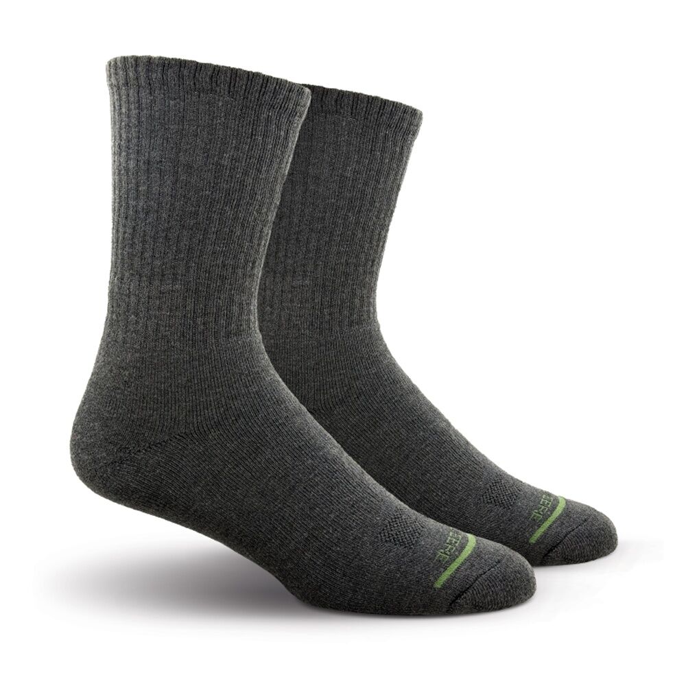 John Deere 2x 6PK Crew Performance Socks Size 10-13 Grey Mens — image 4