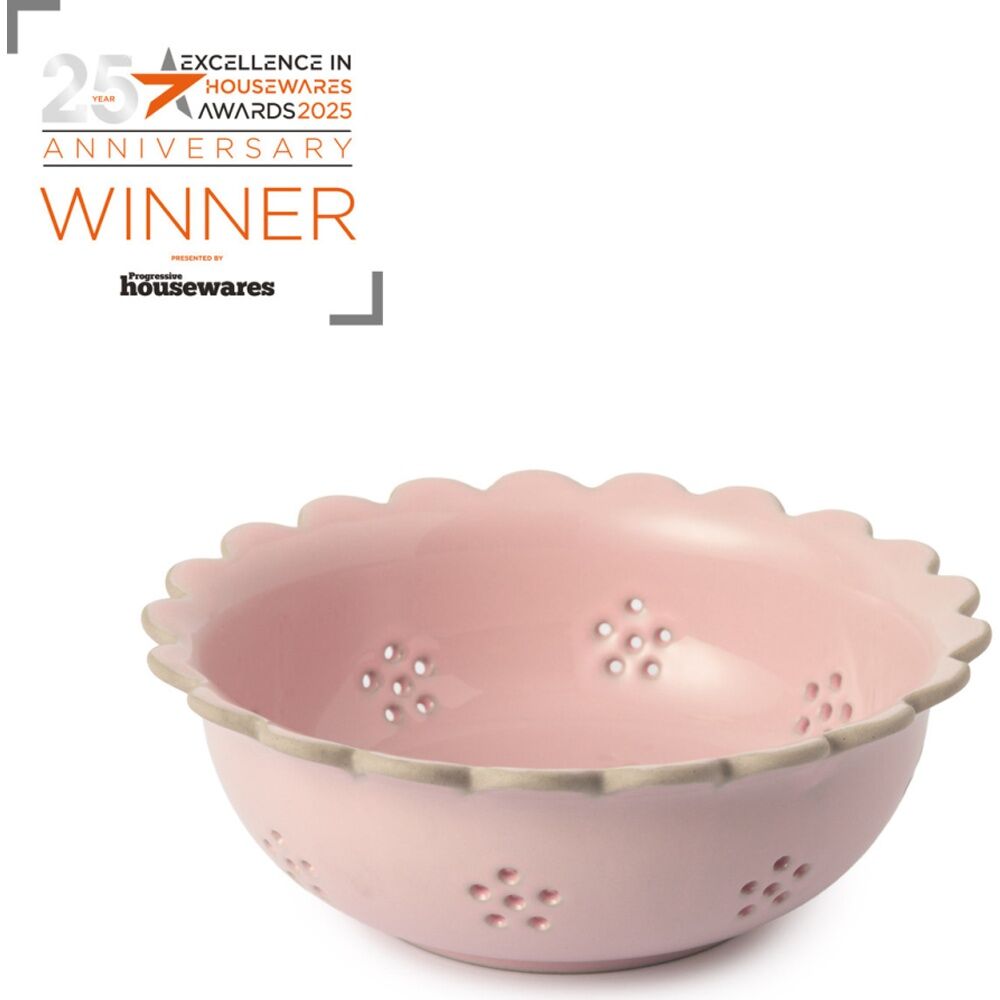 Jamie Oliver 20cm Big Love Beautiful Berry Easy Draining Pink Stoneware Bowl — image 3
