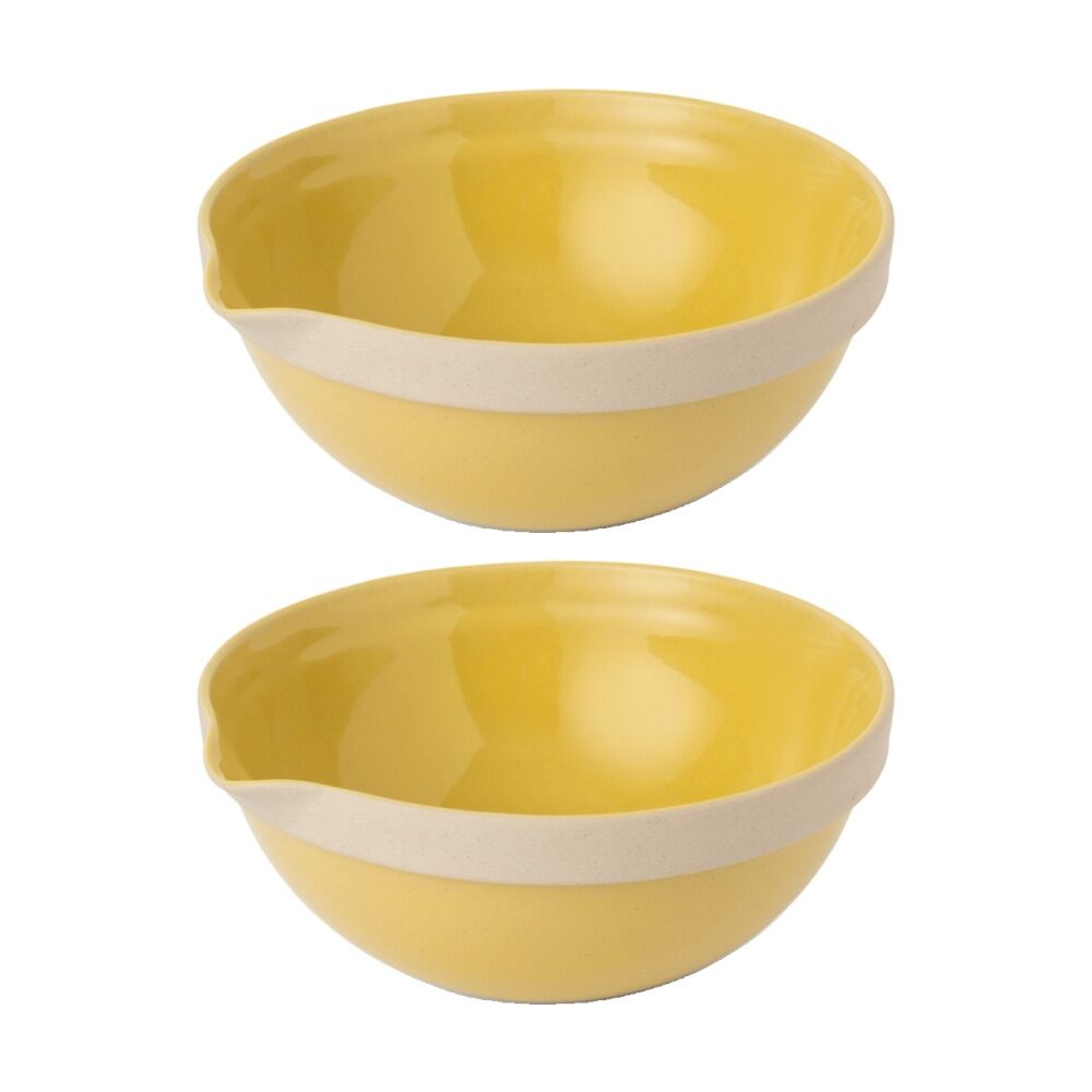 Jamie Oliver Big Love Everyday Stoneware Cooking/Baking Mixing Bowl 1.4L (2 Pack)