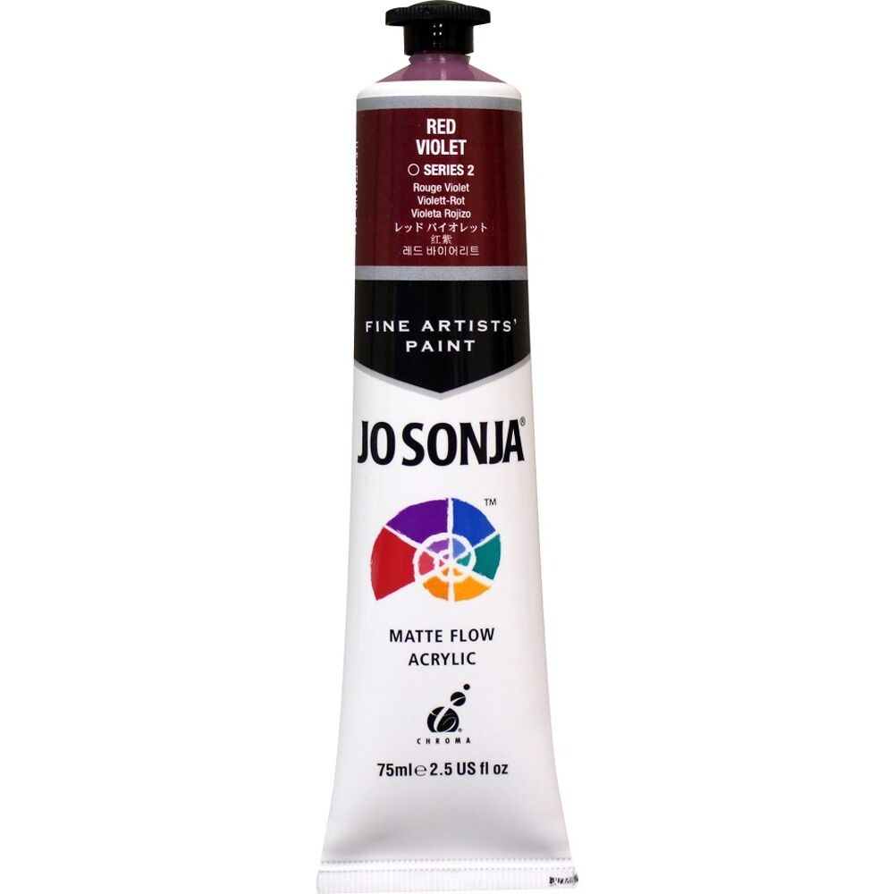 JO Sonja Red Violet Acrylic Colour Series Artist Craft Paint 75mL Tube