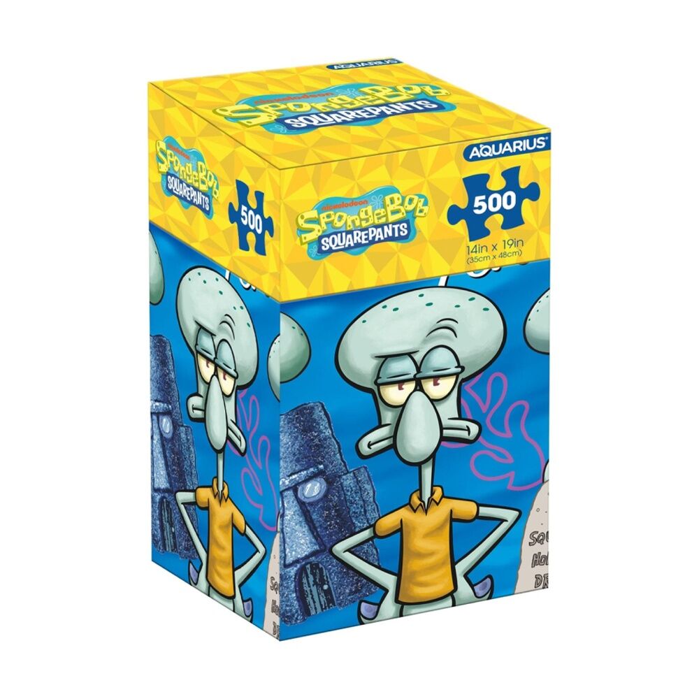 Aquarius 35x48cm SpongeBob Squidward Tentacles 500 Piece Jigsaw Puzzle