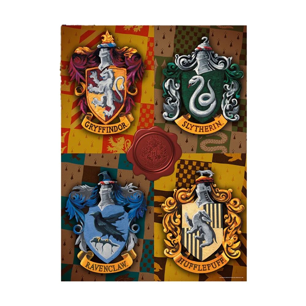 Aquarius 30x91cm Harry Potter Crests 1000 Piece Jigsaw Puzzle Toy