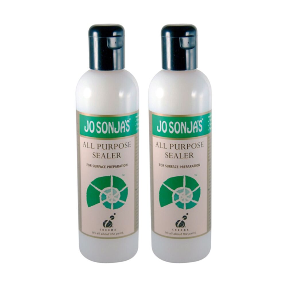 JO Sonja Medium 250ml All Purpose Sealer Acrylic Paint Art/Craft - Clear (2 Pack)