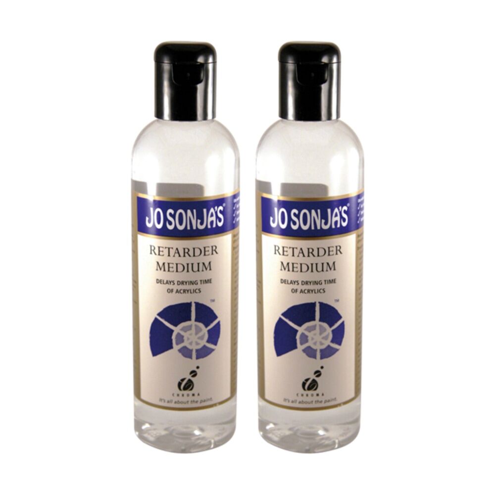 JO Sonja Medium 250ml Retarder Acrylic Paint Art/Craft - Clear (2 Pack)