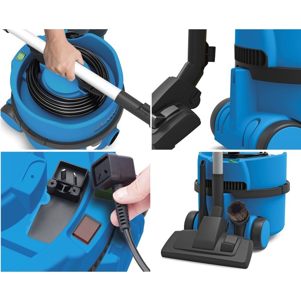 Numatic Blue James HepaFlo Filtration Vacuum Cleaner w/ 10M Cable 8L Drum — image 3