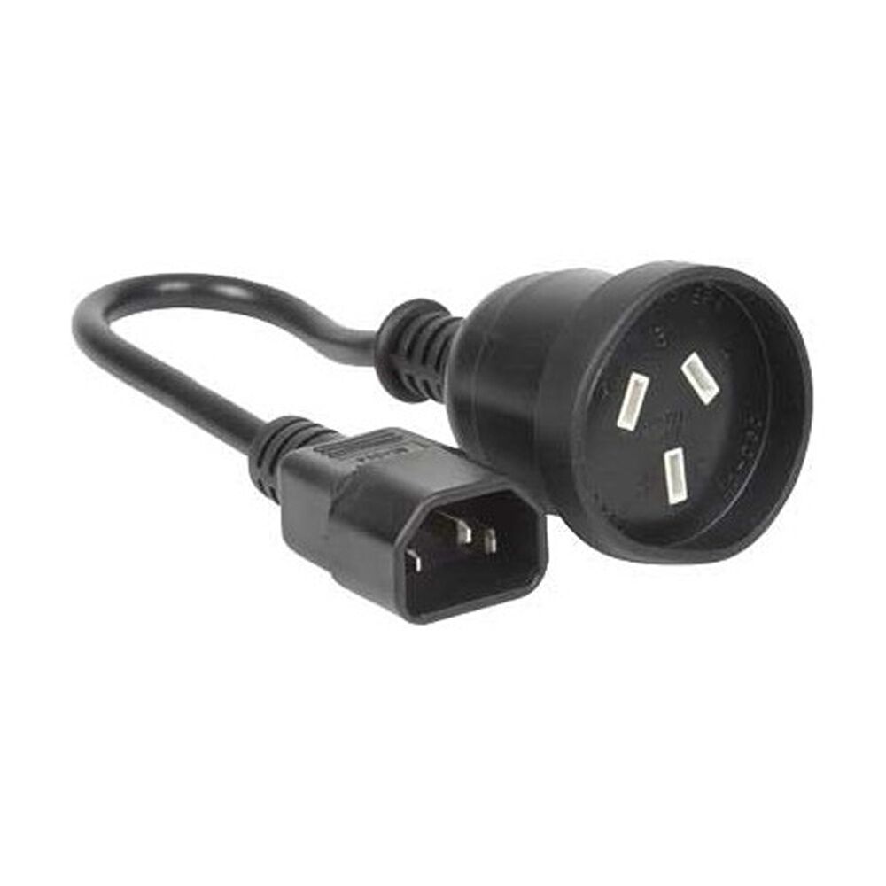 Doss Iec Plug To 240V Socket 15cm Lead Iec-C14 Short Ups UPS Power Cable (4 Pack) — image 2