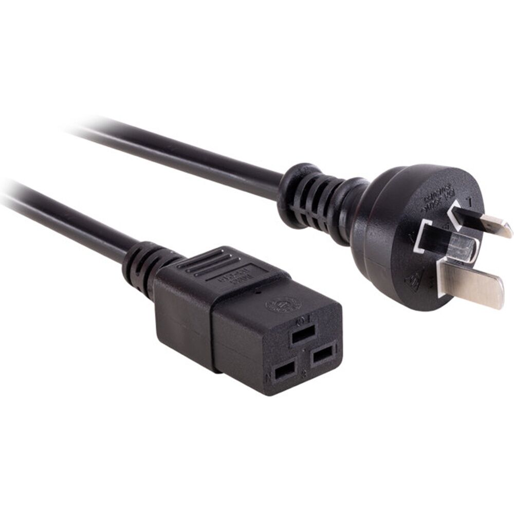 Doss 2M 15Amp Iec-C19 Power Lead Rack Mount Cord Cable Computer (4 Pack) — image 2