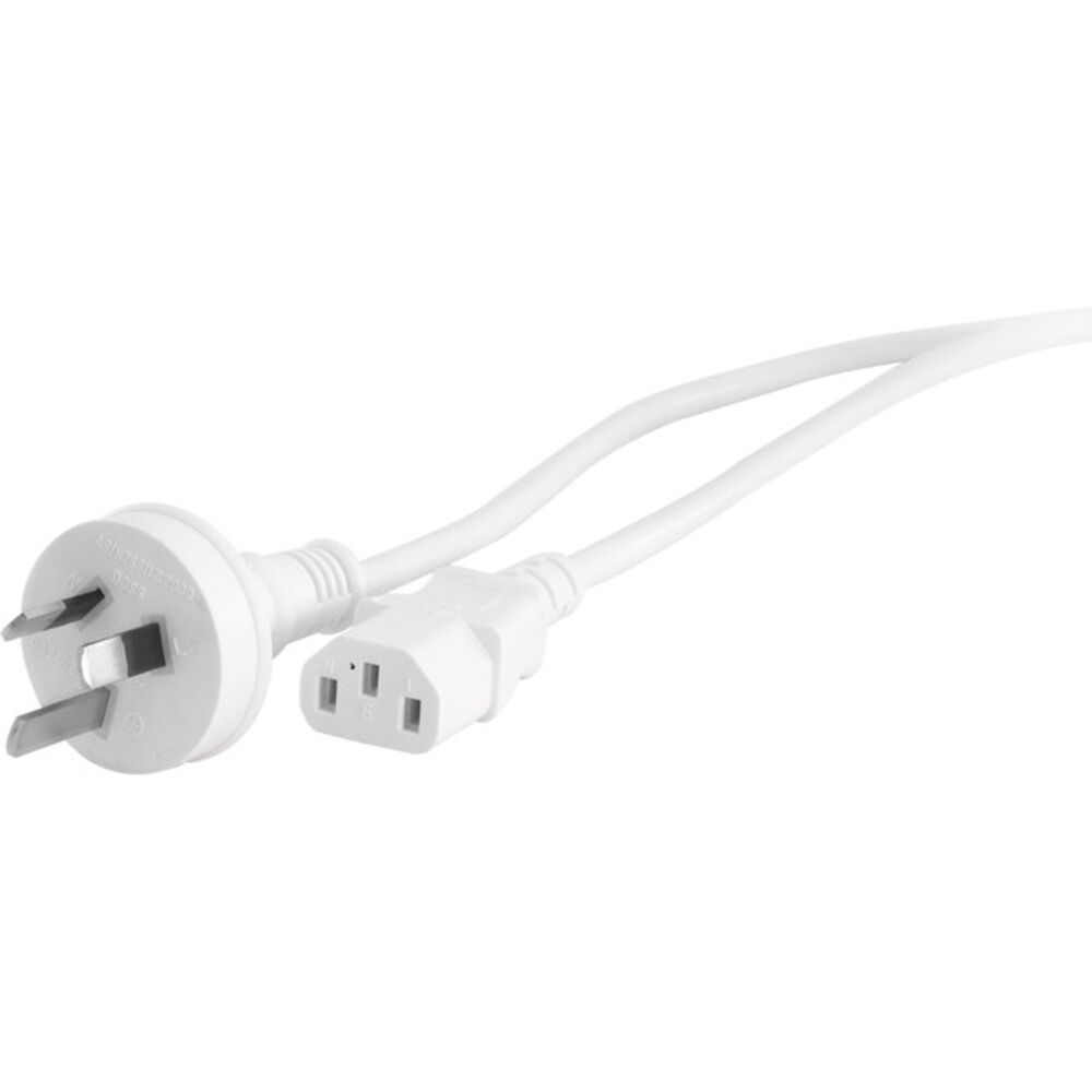 Doss 1M White Iec Power Lead Iec-C13 Appliance Cord 1m AU Cable (4 Pack) — image 2