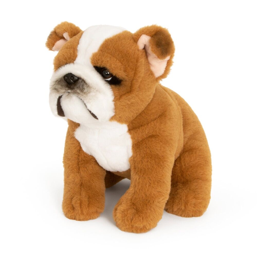 Keycraft Brown/White English Bulldog Soft Animal Kids Plush Toy — image 2