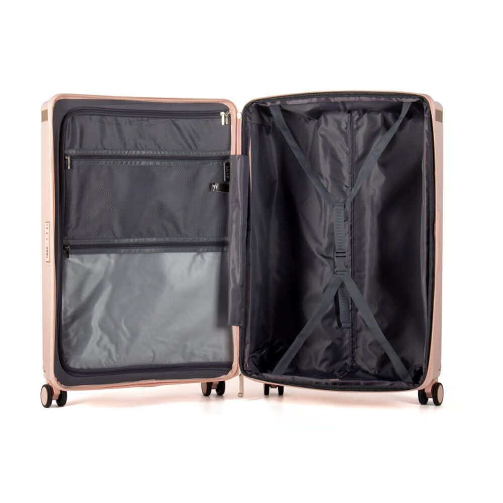 Kate Hill Phoenix Pink Large Luggage - Expandable Zipper TSA Lock - 4 Double Spinner Wheels - Telescopic Handle - 111L 50x77x29cm PC ABS Hard Case — image 6