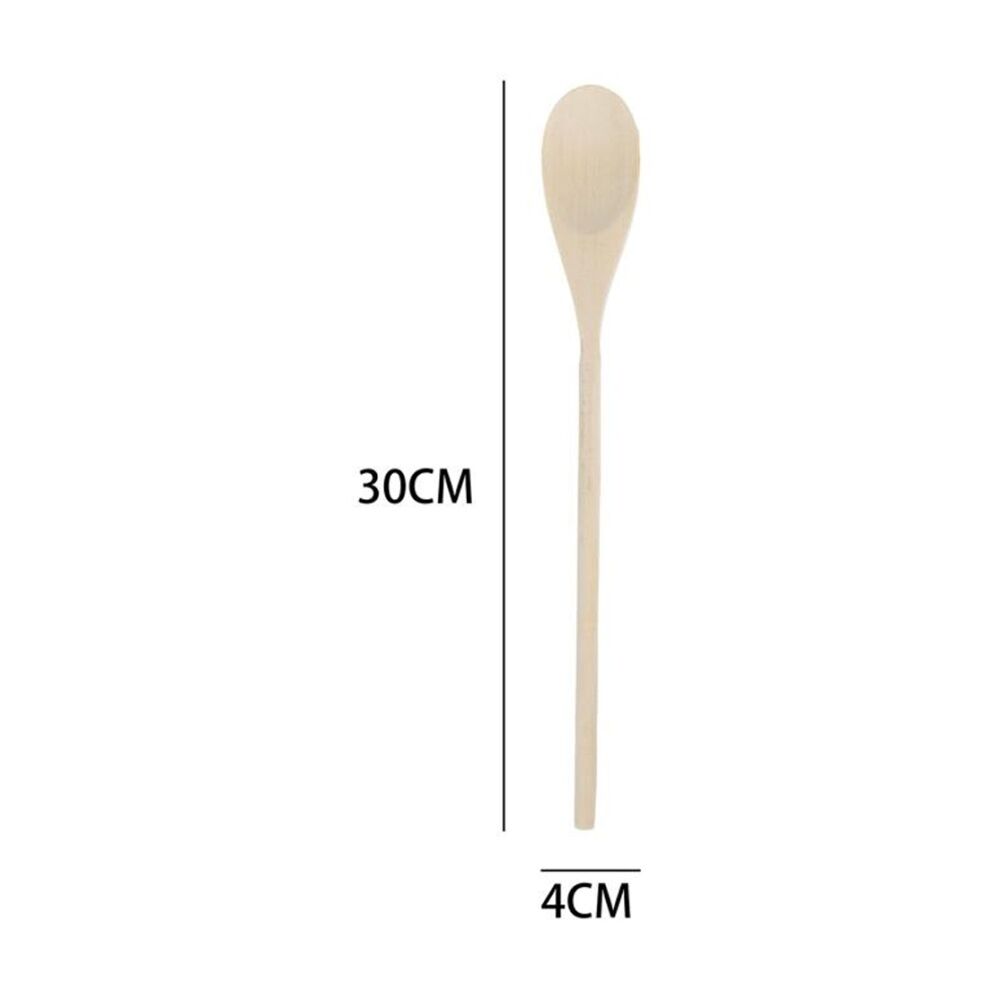 Culinary Kitchen 3pc Culinary Kitchen Wooden Spoons Set Cooking Utensil 30cm (12 Pack) — image 5