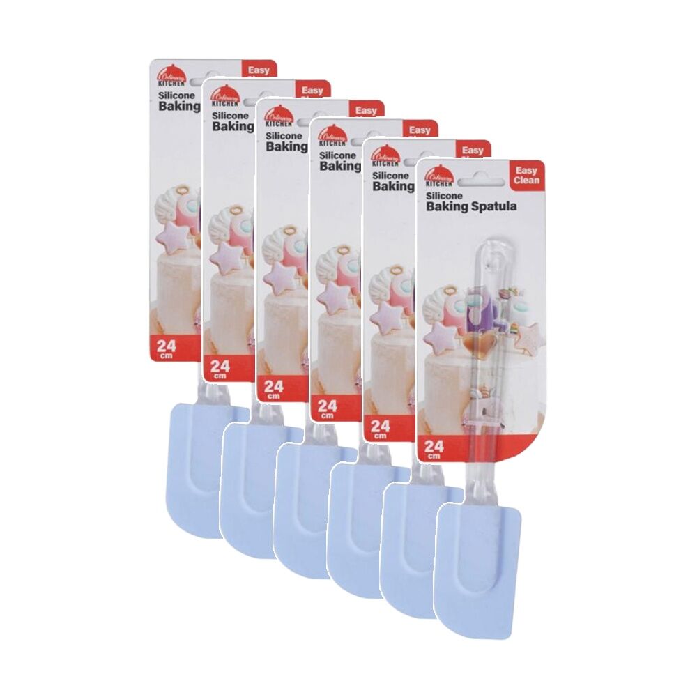 Culinary Kitchen Silicone Baking Spatula Cooking Utensil 24cm Assorted (6 Pack)