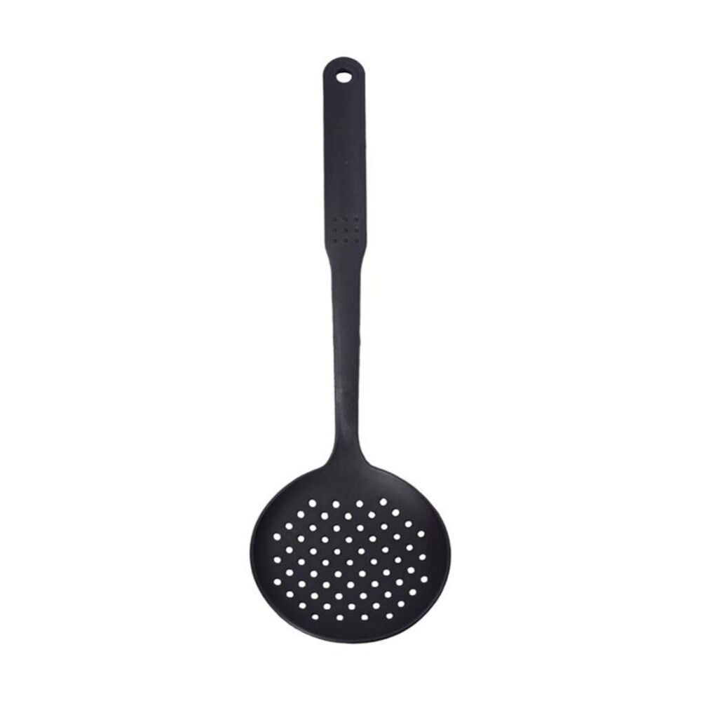 Culinary Kitchen Black Nylon Skimmer w/ Hanging Hole Cooking Utensil — image 3